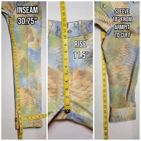 Opal Vintage Denim Abstract Snakeskin Colorful Denim Jacket & Jeans Matching Set - Picture 16 of 16